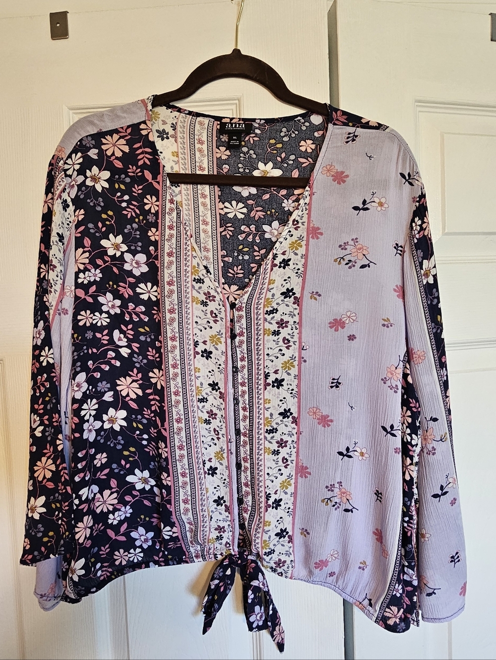 ana Women's Blouse Floral Size XLarge